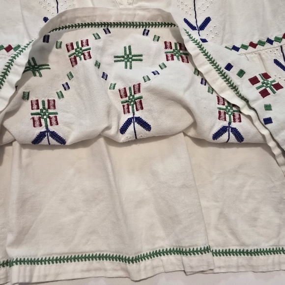 ba&sh Kimber Top Cotton Short sleeves Tie neck Pull on Size M - Picture 6 of 11